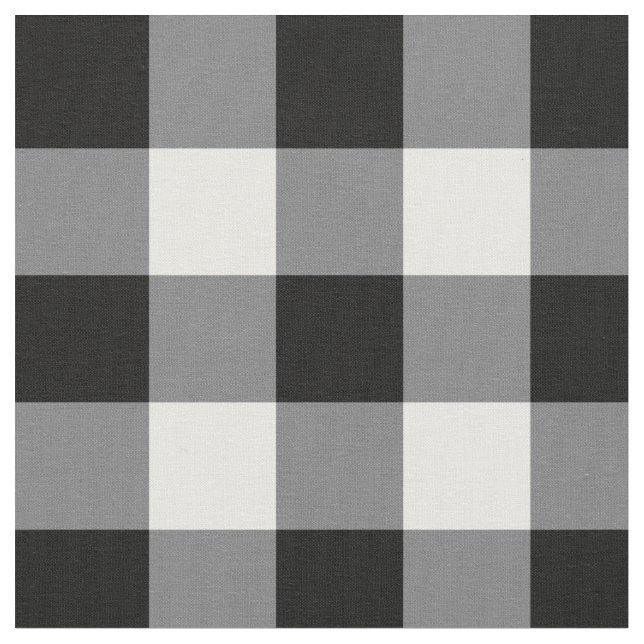 Tecido Gingham Preto E Branco (Detalhe)