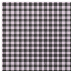 Tecido Gingham Preto Verifica Padrões de Tartan