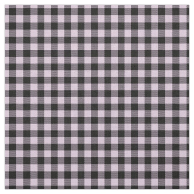 Tecido Gingham Preto Verifica Padrões de Tartan (Modelo)