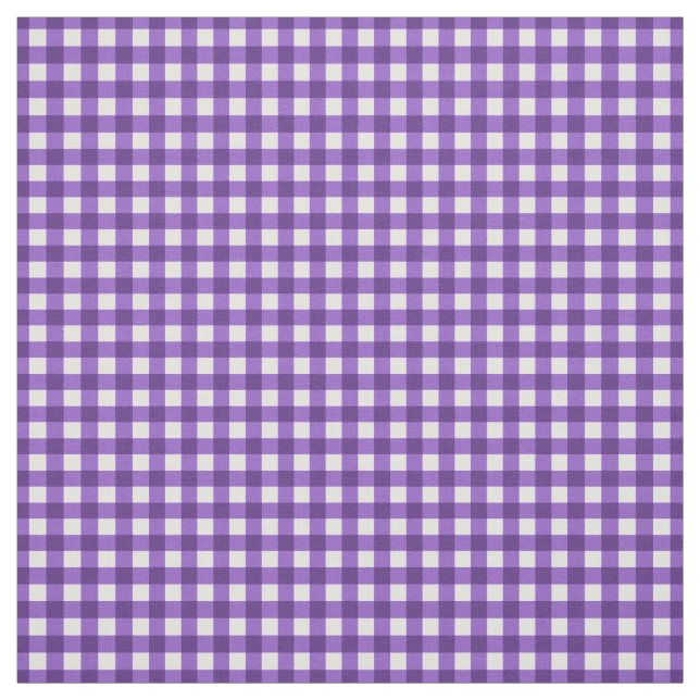 Tecido Gingham Verificado Roxo de Uva para Lulas Doméstic (Modelo)