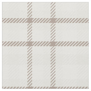 Tecido Gingham xadrez neutro café latte listras
