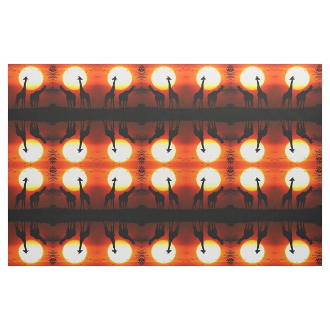 Tecido Girafas e Sunset Africa (Fat Quarter)