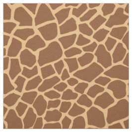 Tecido Giraffe Animal Print Brown and Yellow Pattern (Pad