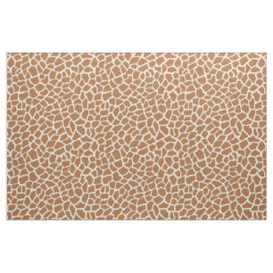 Tecido Giraffe Animal Print Light Yellow e Brown