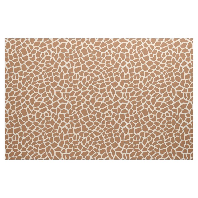 Tecido Giraffe Animal Print Light Yellow e Brown (Fat Quarter)