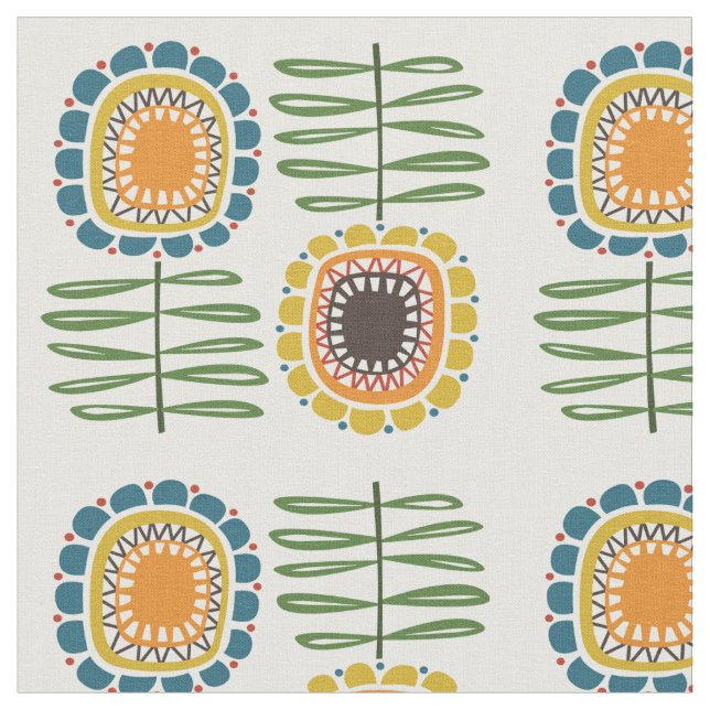 Tecido Girassóis do MCM (Detalhe)