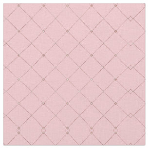 Tecido Giry Chic Simple Rosa, Dourado, Diamante Rosa Geom