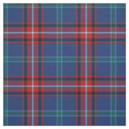 Tecido Glenn Tartan Pattern Blue Irish Xadrez