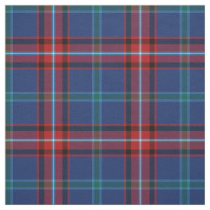 Tecido Glenn Tartan Pattern Blue Xadrez irlandesa