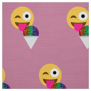 tecido glitter piscar os olhos emoji