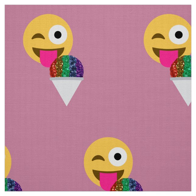 tecido glitter piscar os olhos emoji (Modelo)