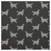 Gordon Setter Silhouettes Padrão Preto e Cinza