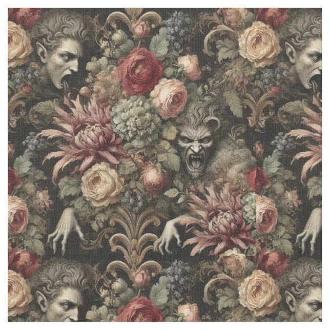 Tecido Gosto Como Barroco - Azulejo Clássico Gótico (Detalhe)