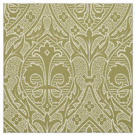Tecido Gótica Revival Fleur de Lys - Antigo Dourado