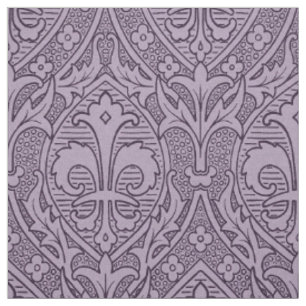 Tecido Gótica Revival Fleur de Lys - Lavanda