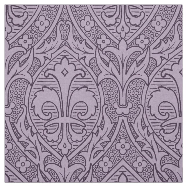 Tecido Gótica Revival Fleur de Lys - Lavanda (Modelo)