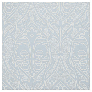 Tecido Gótica Revival Fleur de Lys - Misty Blue