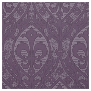 Tecido Gótica Revival Fleur de Lys - Roxo