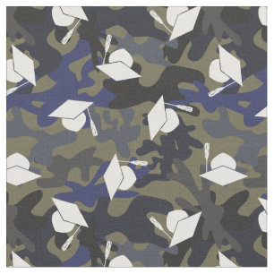 Tecido Graduação de Padrão do Camo Azul Azul-Azul-Azul