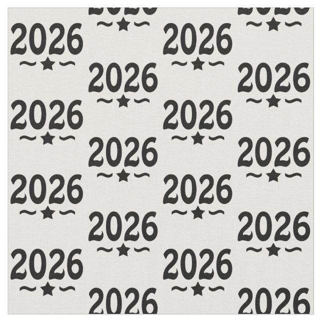 Tecido Graduation Star Class of 2026 Grad (Detalhe)