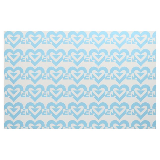 Tecido Gráfico de Amor legal, Azul (Fat Quarter)