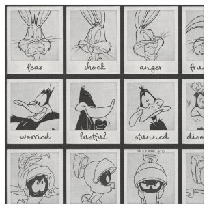 Tecido Gráfico de Emoção de Caracteres LOONEY TUNES™