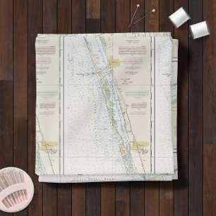 Tecido Gráfico náutico Autêntico Casaco da Flórida Orient