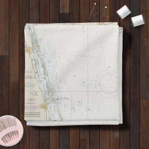 Tecido Gráfico náutico Autêntico da Flórida Oriental ⚓