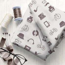 Tecido Gráficos do Hipster Retroativo nº 3 ID1073