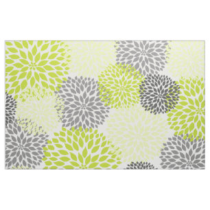 Tecido Grande design corajoso cinzento verde Chartreuse