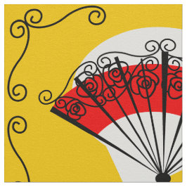 tecido grande dos cantos do ventilador espanhol