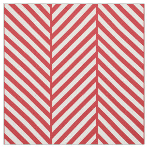 Tecido Grande escala de Herringbone vermelho