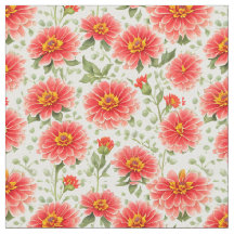 Grande Padrão Floral Flor Zinnia Flores