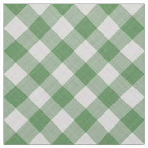Tecido Grandes Gingham Verde Verifica Geométrica do Padr