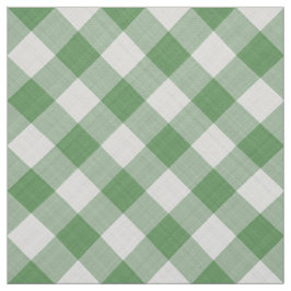 Tecido Grandes Gingham Verde Verifica Geométrica do Padrã