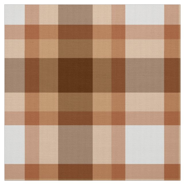 Tecido Grandes xadrez, Brown, bege, cobre, e Tan modernos (Modelo)