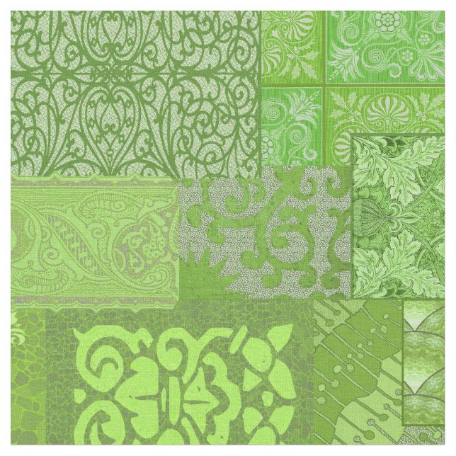 Tecido Grandioso verde de Isabella (Detalhe)