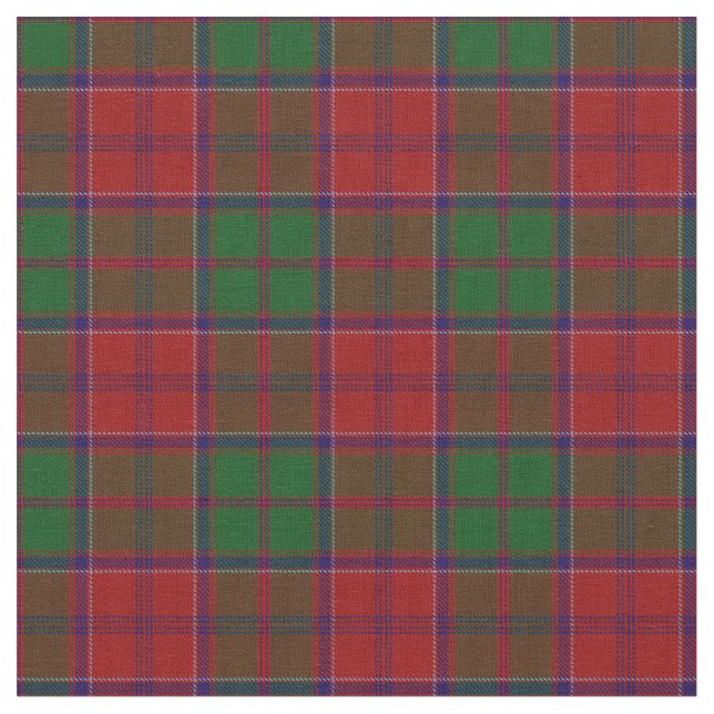 Tecido Grant Clan Tartan Xadrez escocesa (Detalhe)