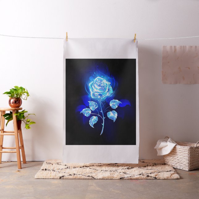Tecido Gravação de Rosa Azul (In Situ)