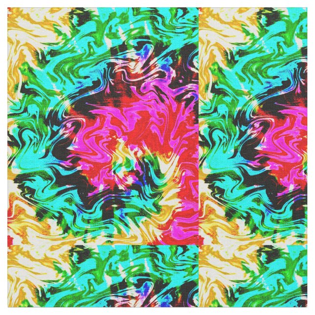 Tecido Gravata Tie Dye Tempestade de Fogo, (Detalhe)