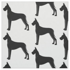 Tecido Great dane na silhueta
