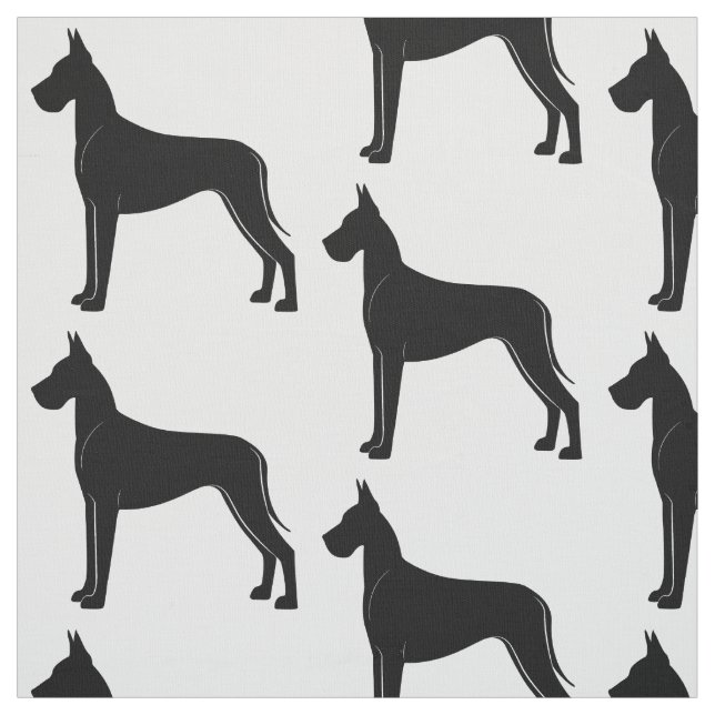 Tecido Great dane na silhueta (Modelo)