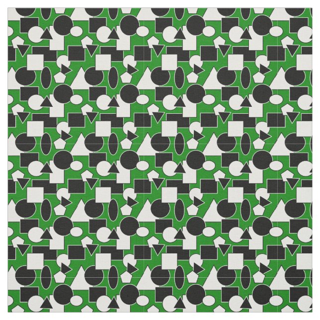 Tecido Green Bauhaus Collage (Modelo)