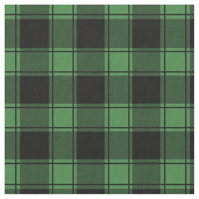 Tecido Green & Black Buffalo Plaid (Detalhe)