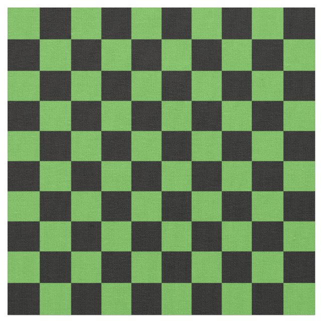 Tecido Green & Black Checkerboard (Detalhe)