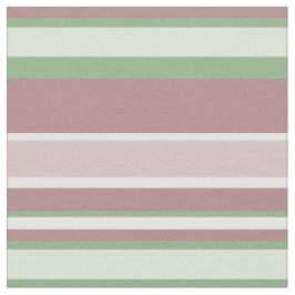 Tecido Green, Rose and Pink Stripes