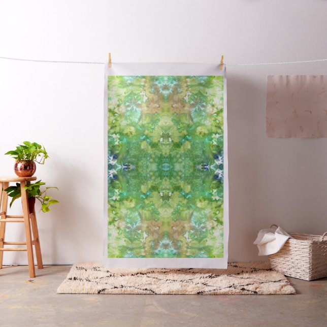 Tecido Greenwoods espelhou o impressão da gelo-tintura (In Situ)