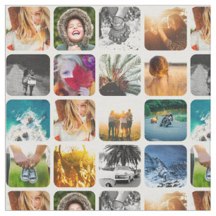 Tecido Grelha de Azulejos Personalizados do Modelo de Fot