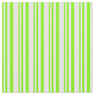 Tecido Grelhas de Creme Verde e Mint