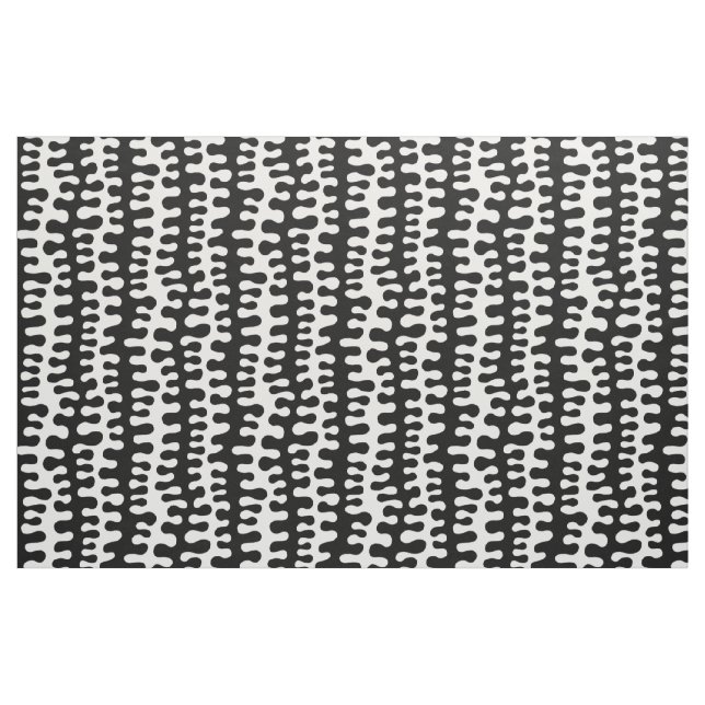 Tecido Grelhas Orgânicas - Pretas (Fat Quarter)